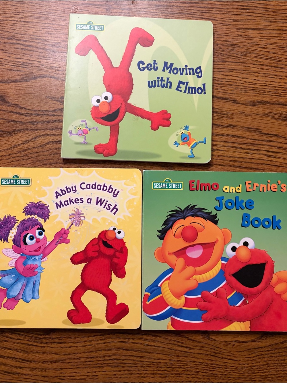 Sesame Street Elmo & Friends Board Book Trio - Red, Green, Yellow